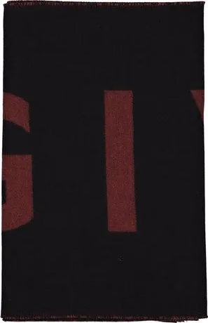 Black Virgin Wool Scarf