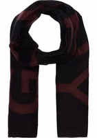 Black Virgin Wool Scarf 2