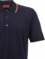 Blue Wool Polo Shirt 3