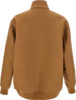Brown Wool Full-Length Jacket 2