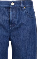 Blue Cotton Straight-Leg Jeans 3