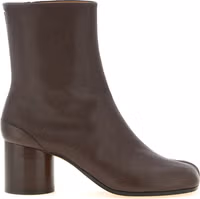 Brown Lamb Leather Ankle Boots 1