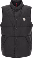 Black Polyamide Sleeveless Jacket 1