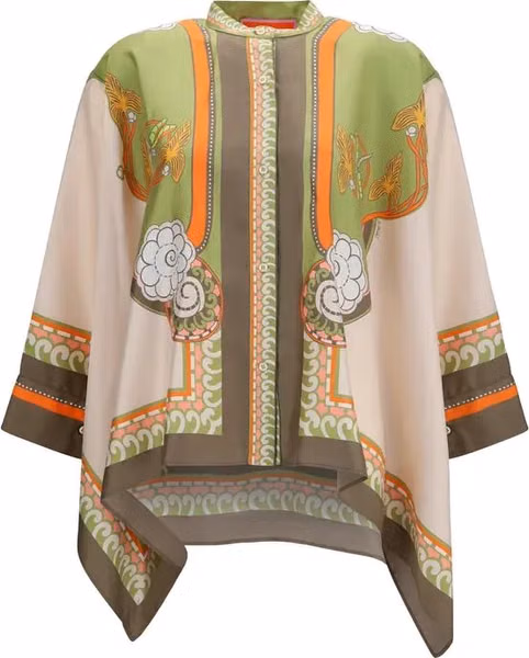 Multicolor Silk Pattern Shirt