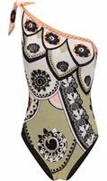 Multicolor Polyamide One-Piece Swimsuit 1