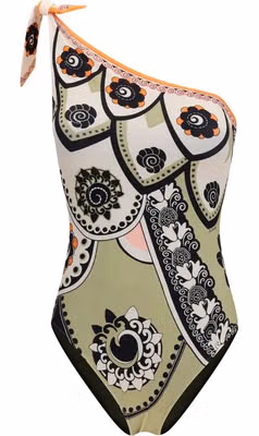 Multicolor Polyamide One-Piece Swimsuit