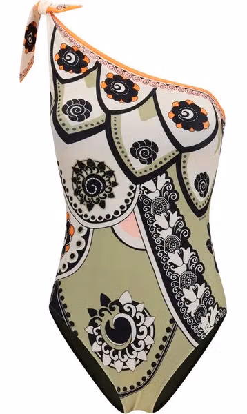 Multicolor Polyamide One-Piece Swimsuit