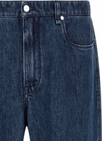 Blue Cotton Flared Jeans 3