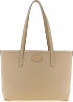 Beige Calfskin Tote Bag 1
