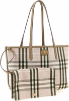 Beige Calfskin Tote Bag 3