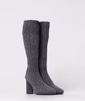 Gray Wool Over The Knee 2