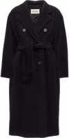 Black Virgin Wool Coat 1