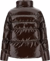 Brown Polyamide Full-Length Jacket 2