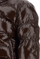 Brown Polyamide Full-Length Jacket 4
