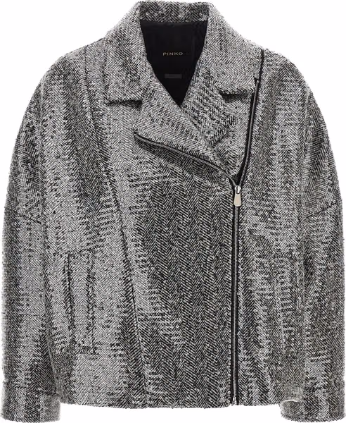 Silver Polyester Bomber