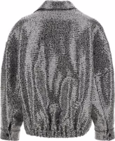 Silver Polyester Bomber 2