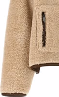 Beige Polyester Full-Length Jacket 4