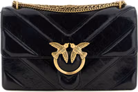 Black Calfskin Shoulder Bag 1