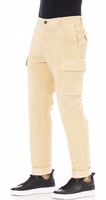 Beige Cotton Men Pants 2