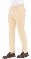 Beige Cotton Men Pants 2