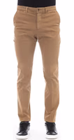 بنطال رجالي قطني باللون البيج 1