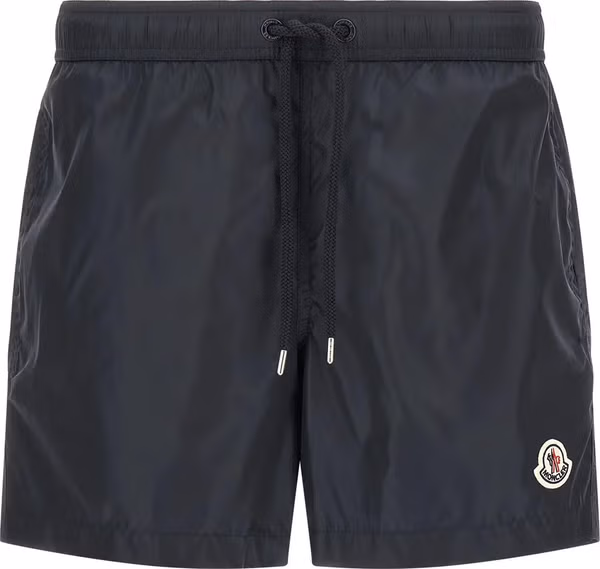 Blue Polyamide Cargo Shorts