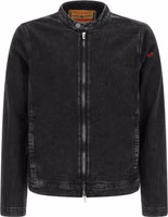 Black Cotton Denim Jacket 1