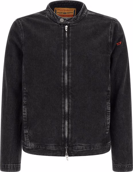 Black Cotton Denim Jacket