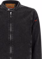 Black Cotton Denim Jacket 3
