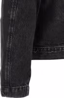 Black Cotton Denim Jacket 4