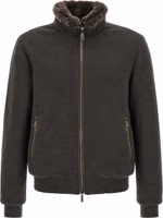 Brown Wool Bomber 1