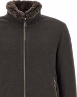 Brown Wool Bomber 3