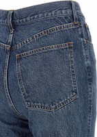 Blue Cotton Flared Jeans 4
