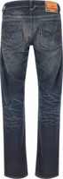 Blue Cotton Straight-Leg Jeans 2