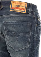 Blue Cotton Straight-Leg Jeans 4