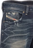 Blue Cotton Straight-Leg Jeans 5