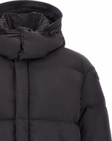 Black Polyamide Full-Length Jacket 4