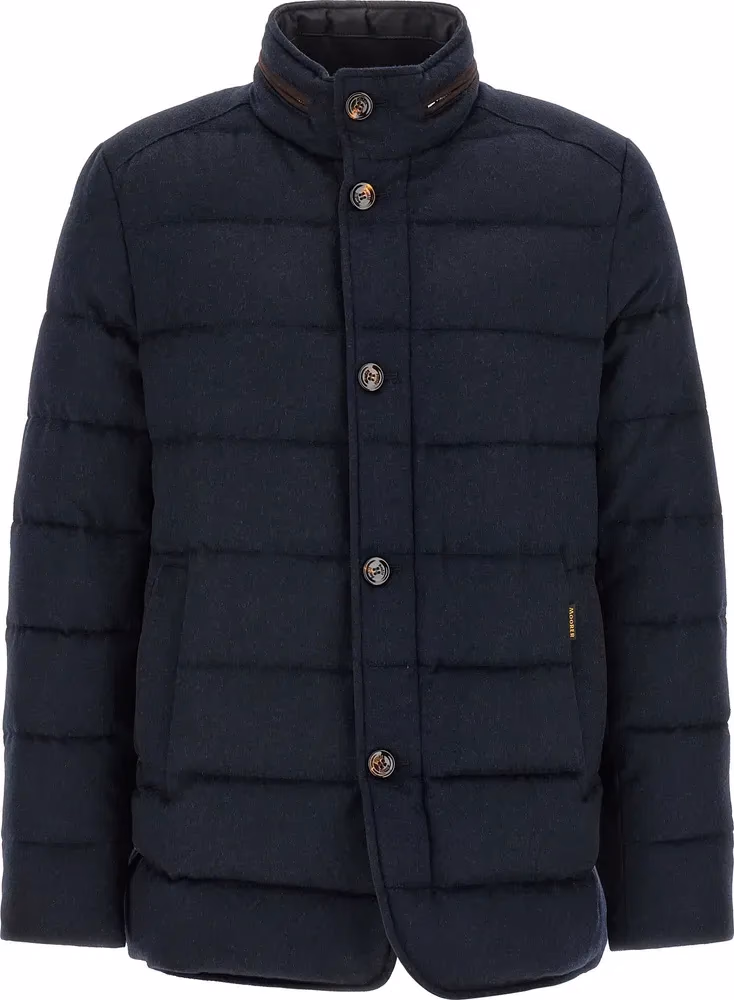 Blue Wool Full-Length Jacket