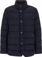 Blue Wool Full-Length Jacket 1
