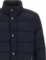 Blue Wool Full-Length Jacket 3