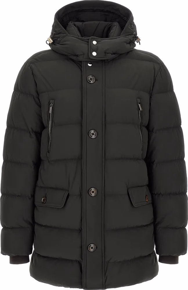 Bicolor Wool Full-Length Jacket