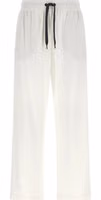 White Cotton Joggers (Workout Pants) 1