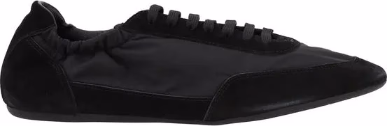 Black Rubber Athletic Sneakers