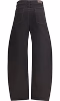 Black Cotton Casual Pants 2