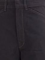 Black Cotton Casual Pants 3