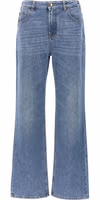 Blue Cotton High-Waisted Jean 1