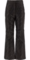 Brown Cotton Athletic Pants 1