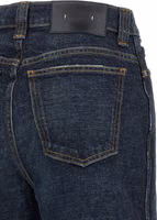 Blue Cotton Flared Jeans 4