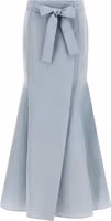 Blue Polyester Mini Skirt 1