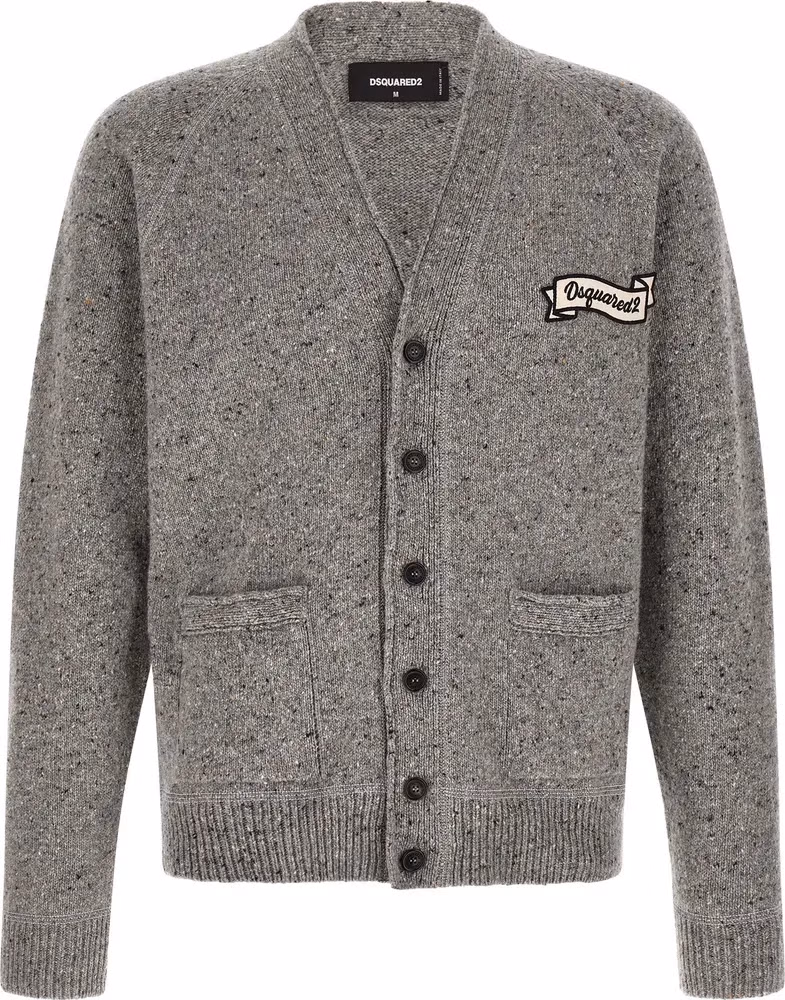 Gray Wool Cardigan
